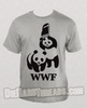 WWF WWE Gray Wrestling Panda Chair Shirt